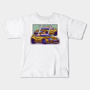 Toyota Supra mk4 Car Retro Kids T-Shirt